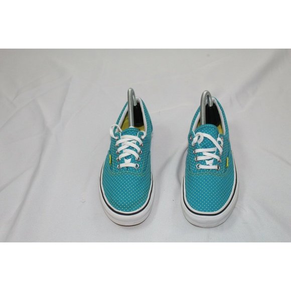 Vans Off The Wall Skateboard Shoes Blue Yellow Polka Dot Womens 8 Mens 6.5 - Picture 2 of 6